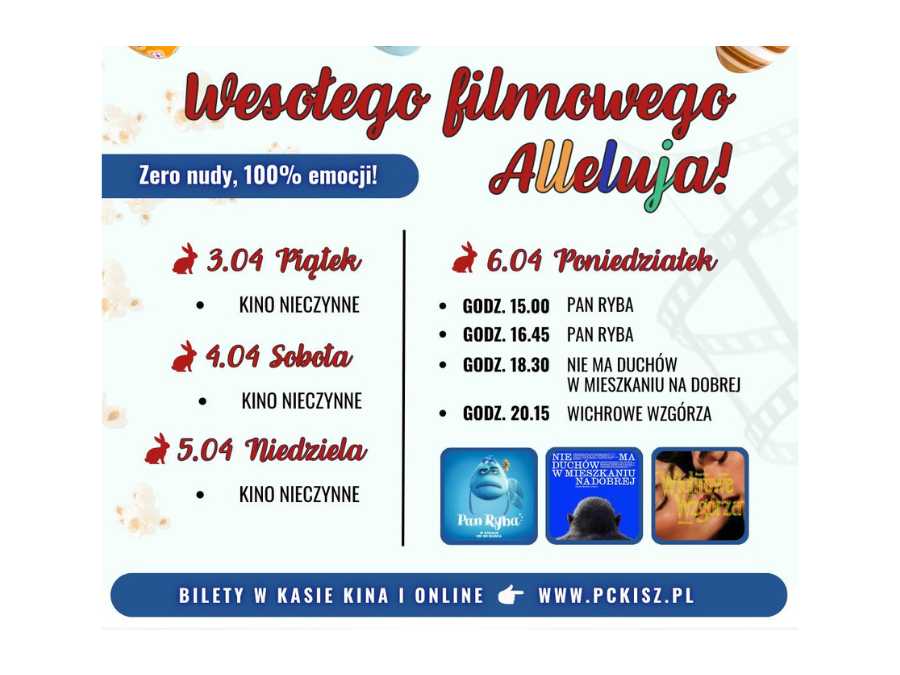 Poniedziałek Wielkanocny w Kinie Łydynia