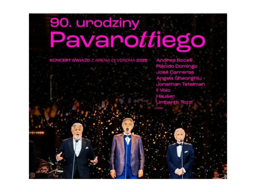 Retransmisja koncertu gwiazd z Arena di Verona. „90 urodziny Pavarottiego”