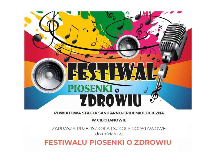 XXXIII Festiwal Piosenki o Zdrowiu pod Honorowym Patronatem Starosty Ciechanowskiego